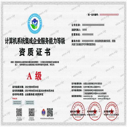 计算机系统集成企业服务能力等级资质证书办理全流程解析